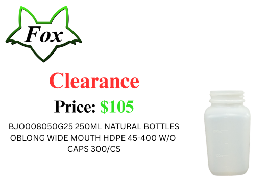 CLEARANCE ITEM BOTTLE